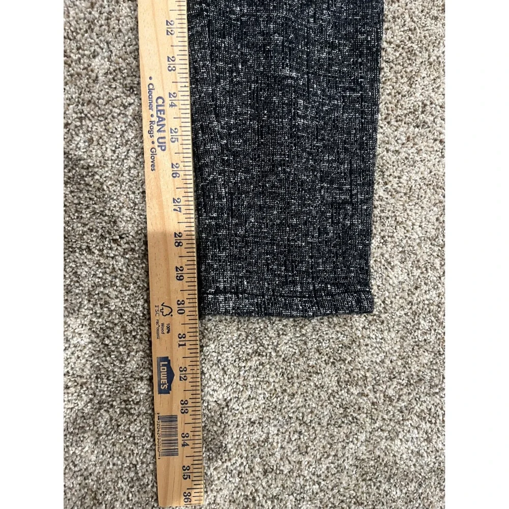 Tory Burch Wool Blend Tweed Slim Straight Leg Pants Black White‎ Size M